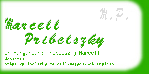 marcell pribelszky business card